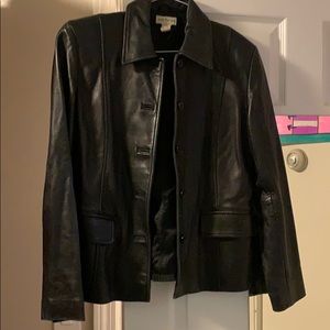 Ladies Ann Taylor leather jacket